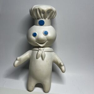 Pillsbury Doughboy Vintage 1971 Vinyl Rubber Toy Figure 7" Poppin Fresh